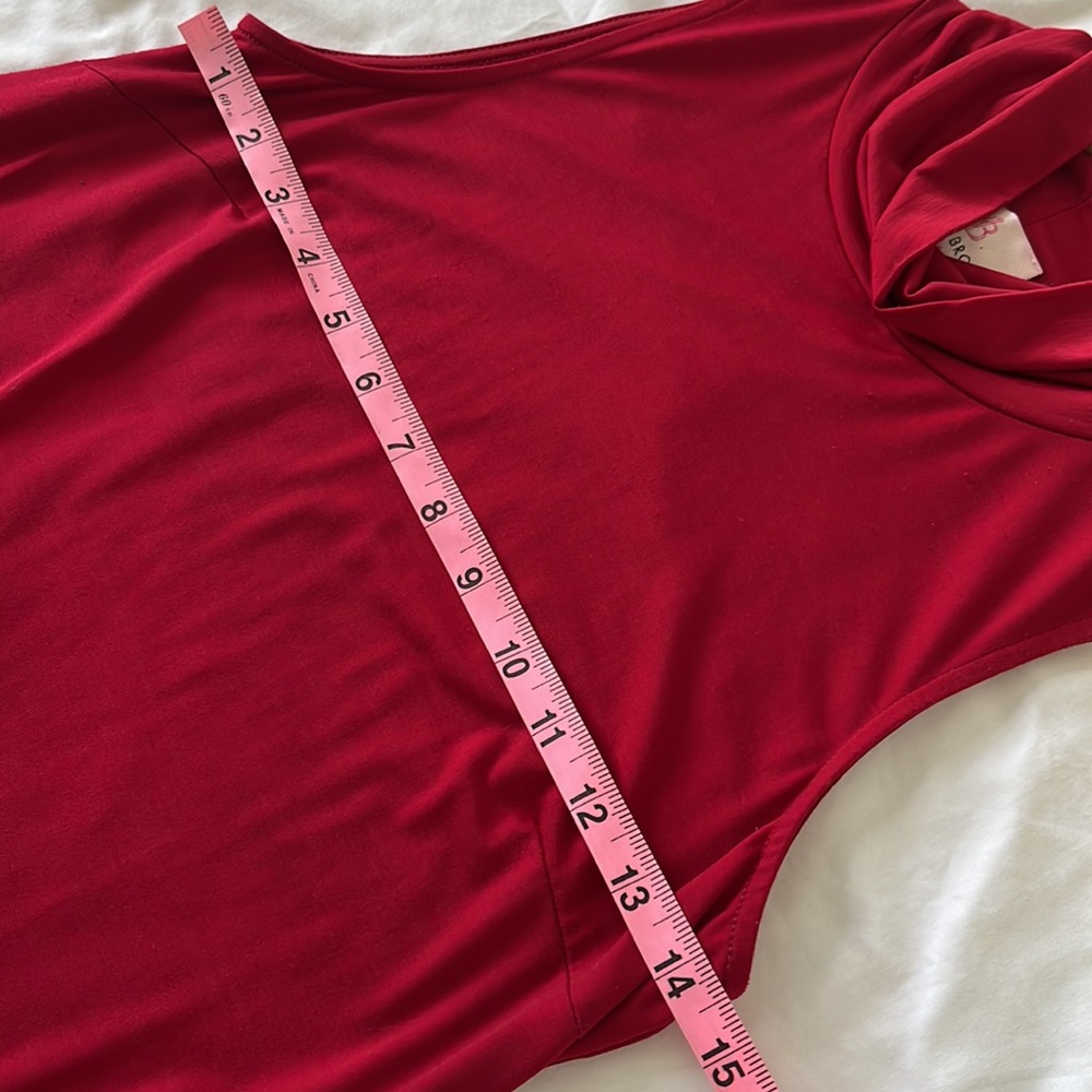 🌷Julie Brown dress Burgundy color turtleneck - Picture 7 of 9